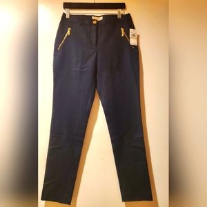Michael Kors navy pants with gold details size 4